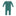 Holiday Applique Coverall in Shady Glade Lucky Clover