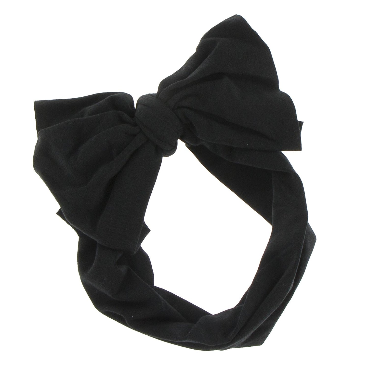 Luxe Head Wrap with Bow in Midnight (243120)