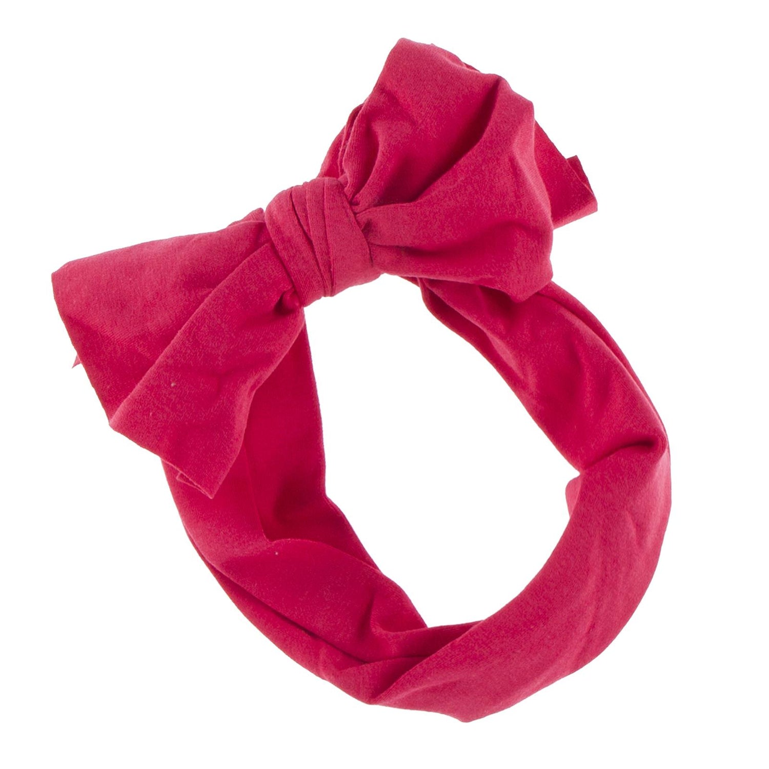 Luxe Head Wrap with Bow in Flag Red (243162)