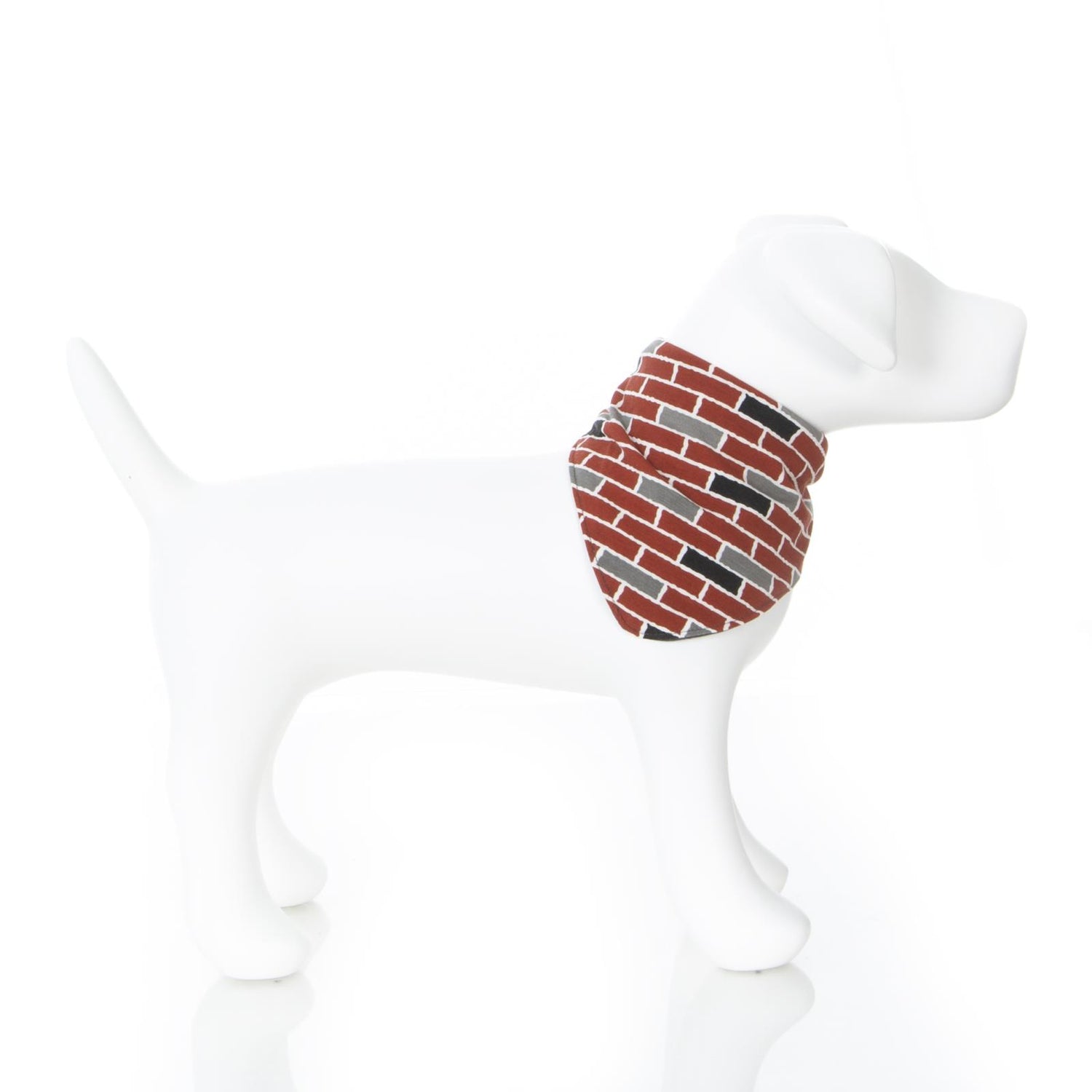 Print Dog Bandana in London Brick