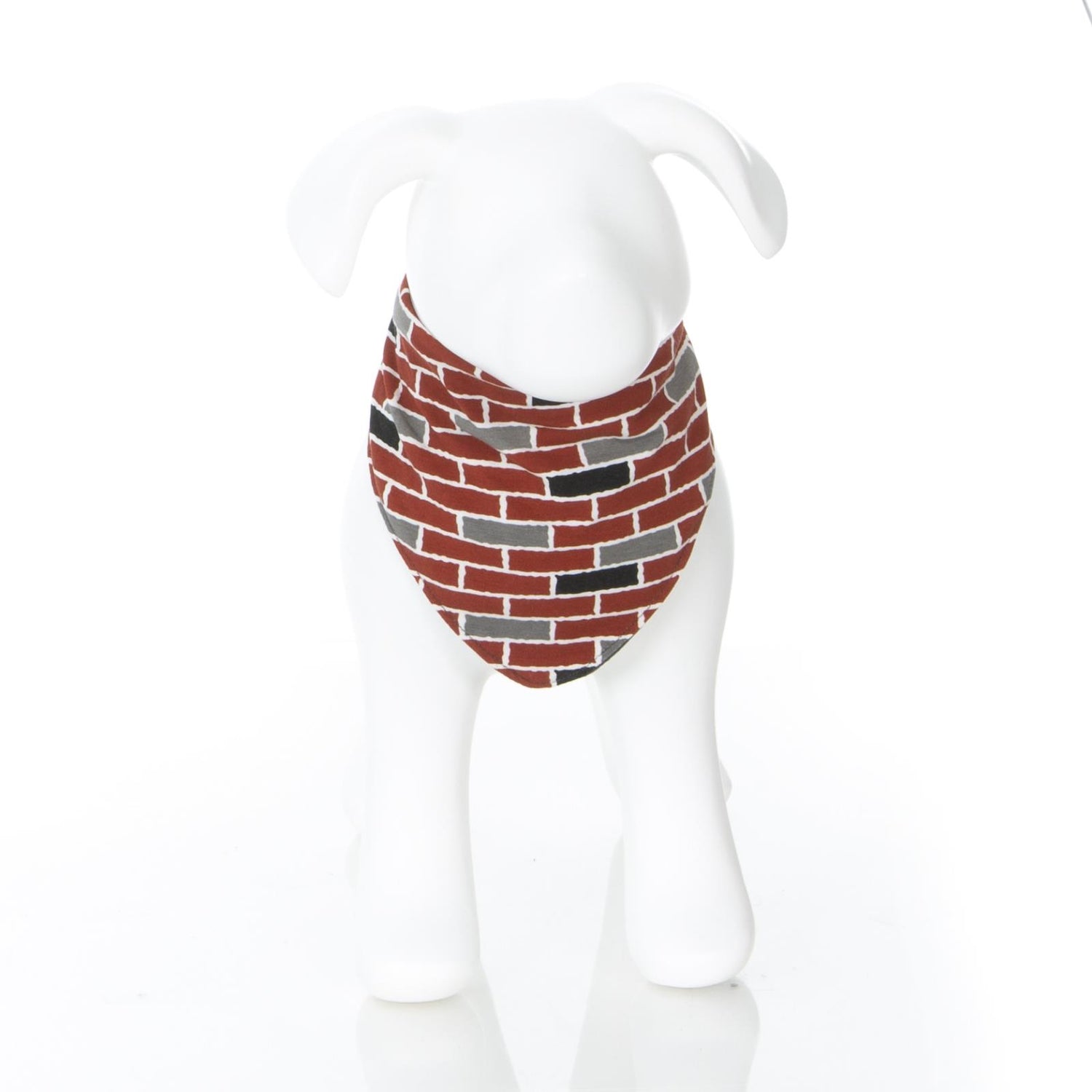 Print Dog Bandana in London Brick