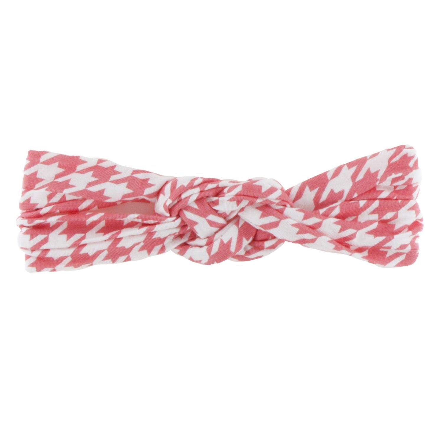 Print Knot Headband in English Rose Houndstooth