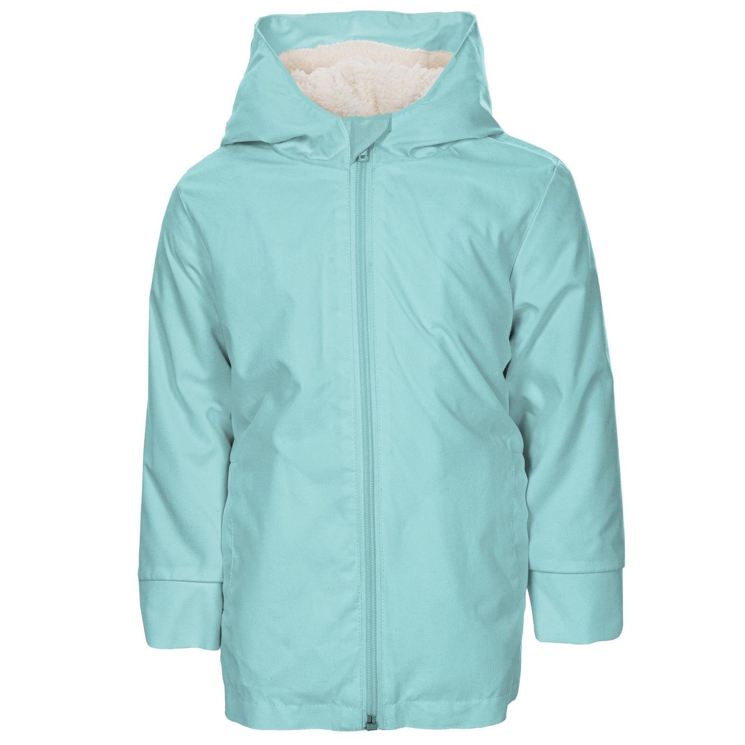 Sherpa-Lined Raincoat in Summer Sky (217137)