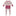 Print Layette Ruffle Footie with Snaps in Baby Rose Happy Gumdrops (256087)