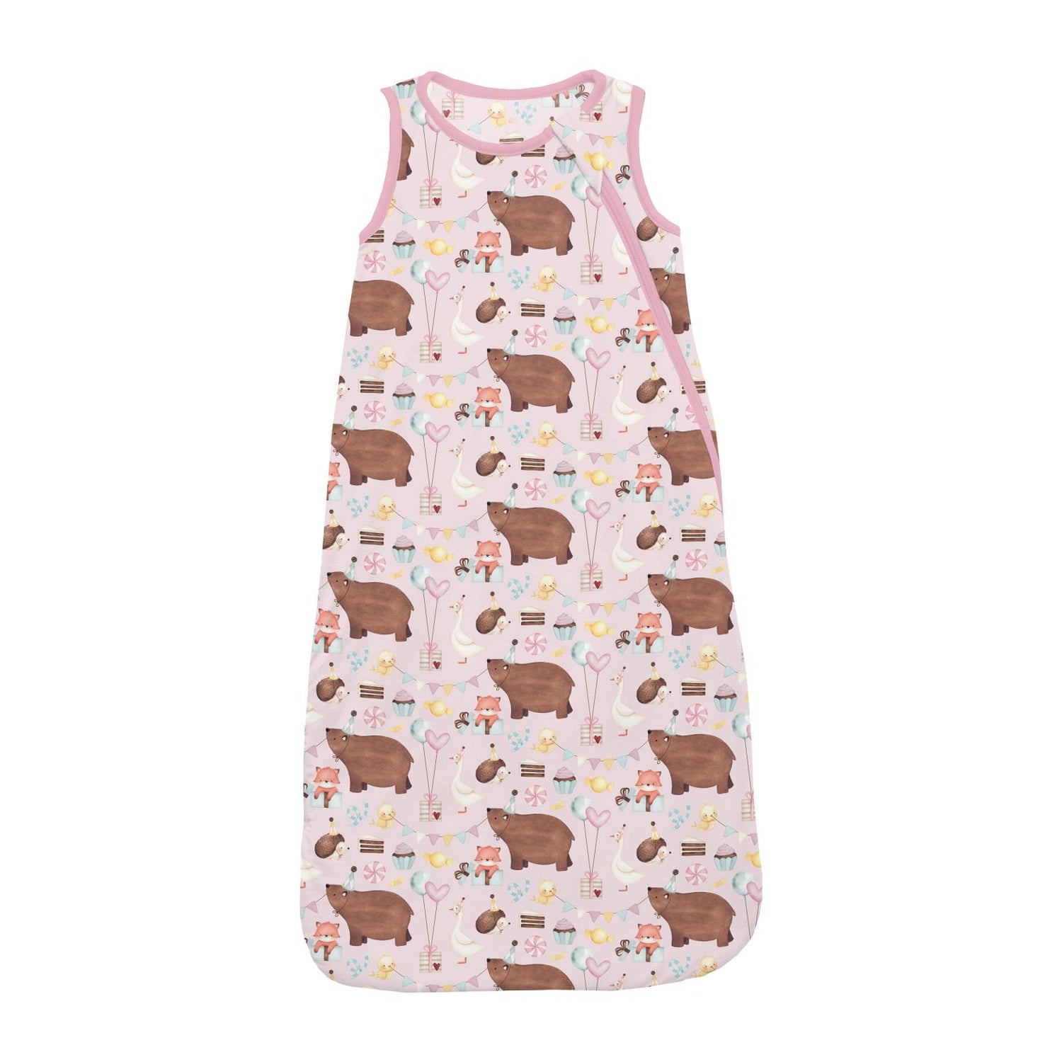 Print Fluffle Sleep Bag in Shrinking Violet Forest Party (321874)