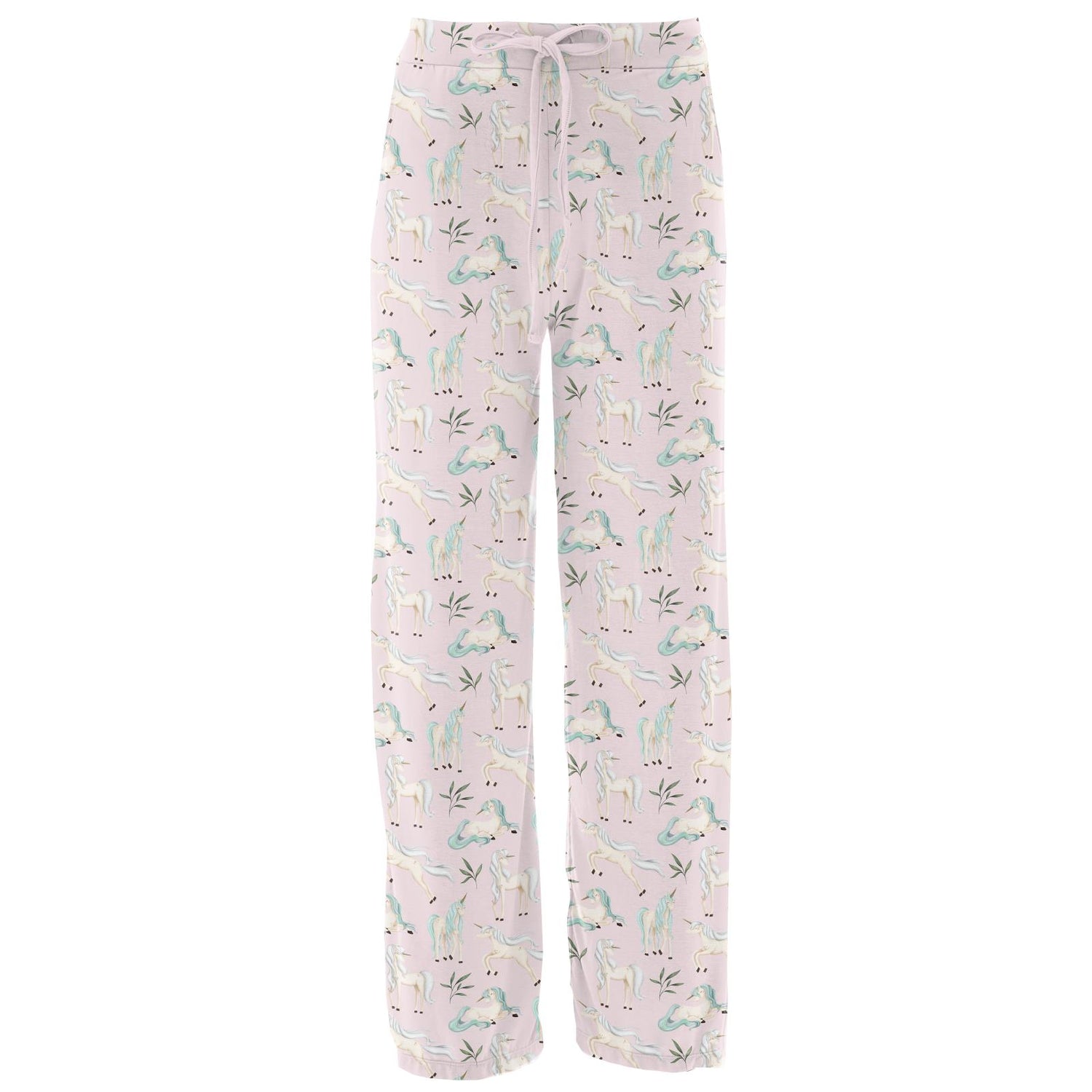 Women's Print Lounge Pants in Shrinking Violet Sleeping Unicorns (321901)