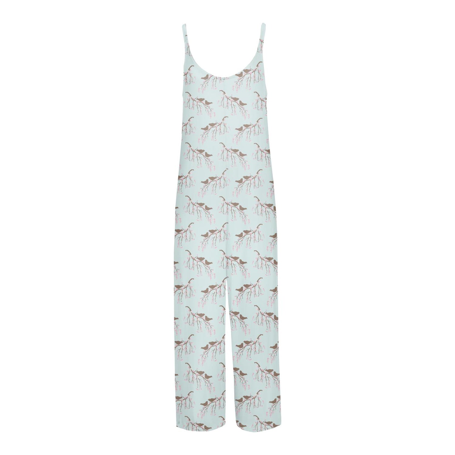 Women's Print Lounge Romper in Fresh Air Bird Branch (321965)