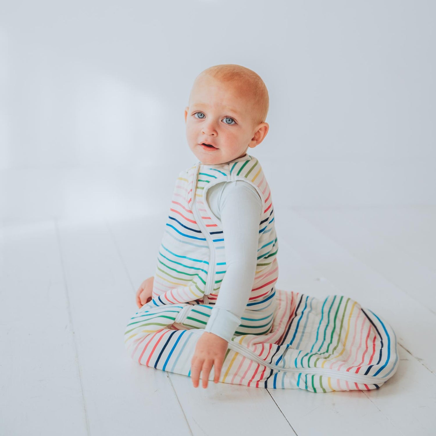 Print Fluffle Sleep Bag in Happy Stripe (322371)