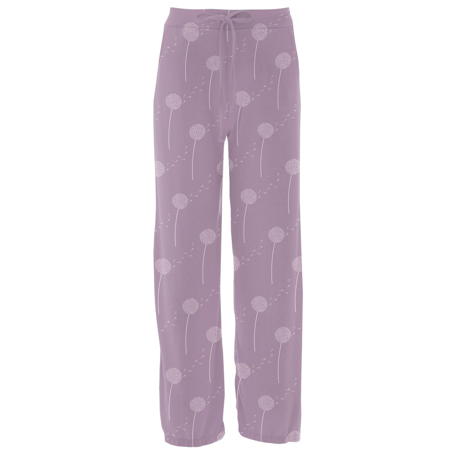 Women's Print Lounge Pants in Lavender Dandelion Wish (322484)