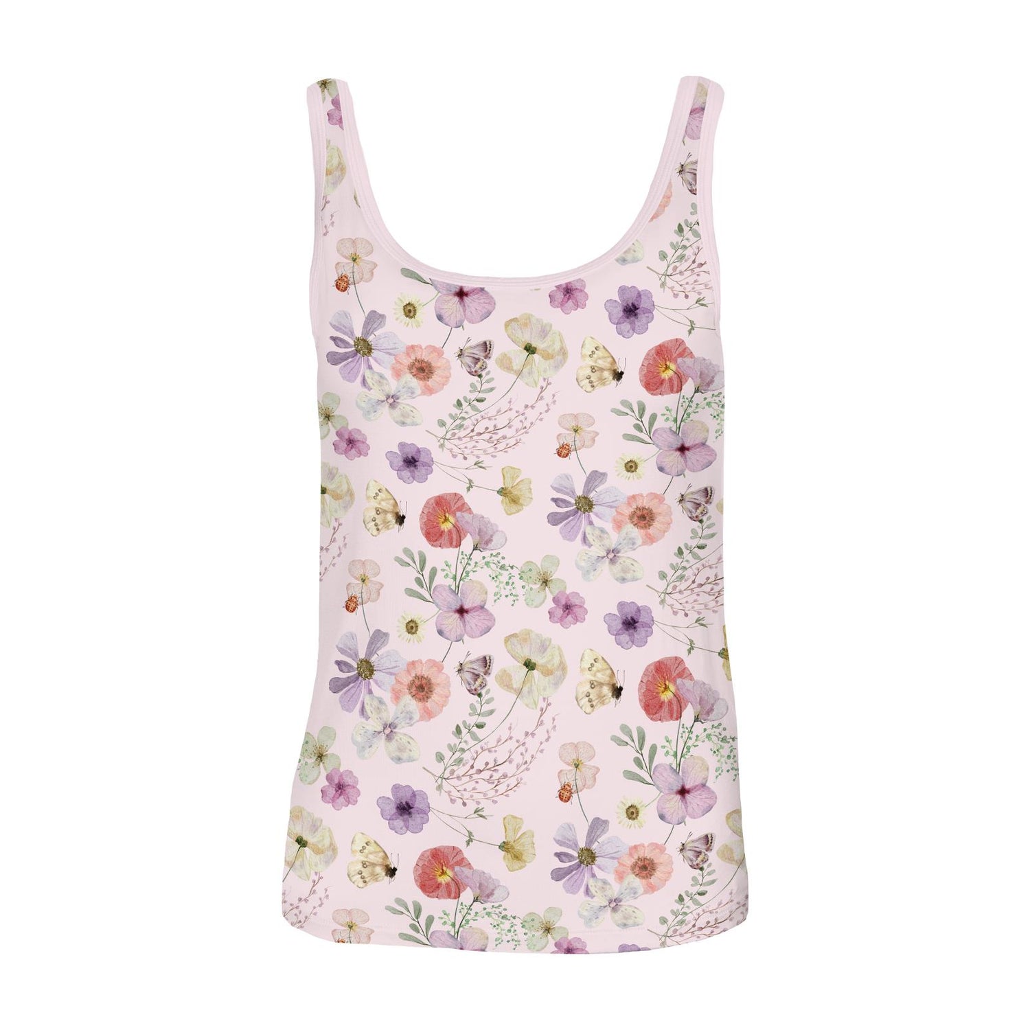 Women's Print Daily Tank in Shrinking Violet Pressed Flowers (322134)