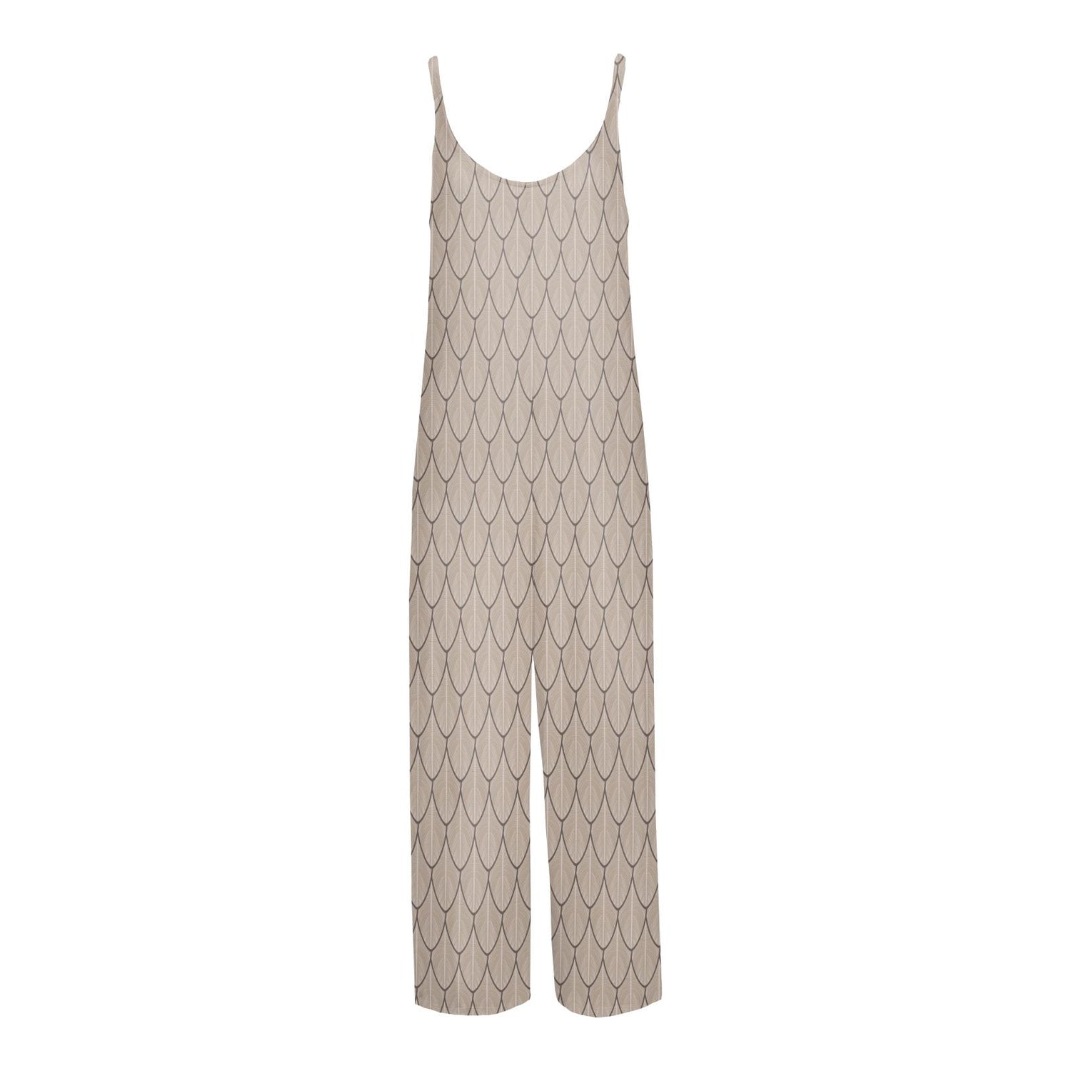 Women's Print Lounge Romper in Owl Feathers (322240)
