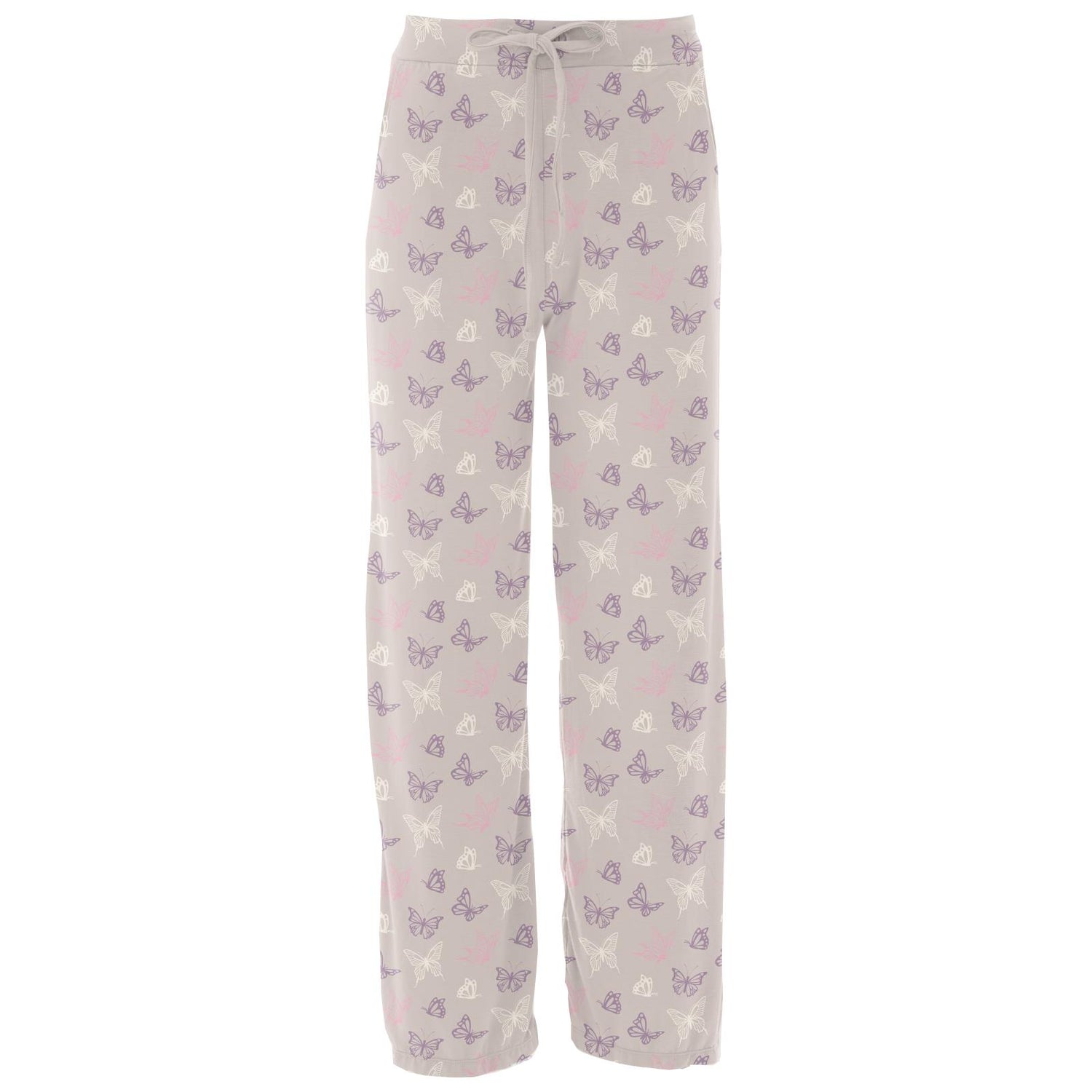 Women's Print Lounge Pants in Latte Butterflies (322567)