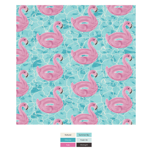 Print Sleeveless Dog Jammies in Pool Party (330270)