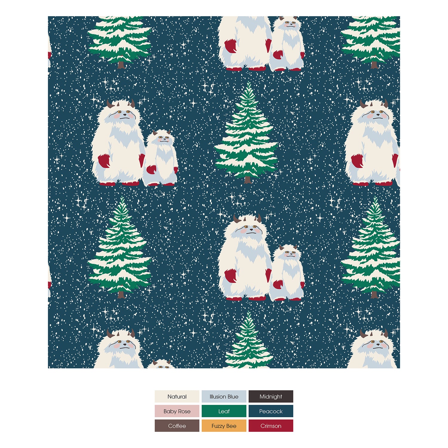 Print Convertible Sleeper with Zipper in Peacock Yeti (303245)