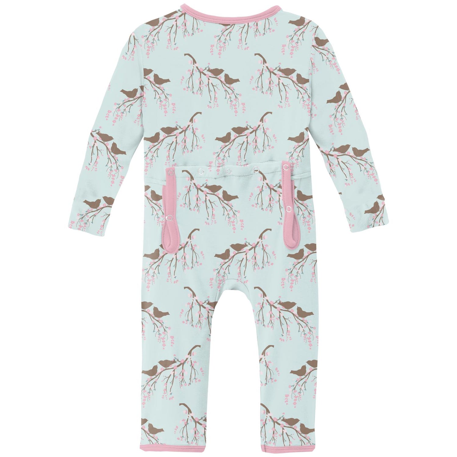 Print Coverall with 2 Way Zipper in Fresh Air Bird Branch (319355)
