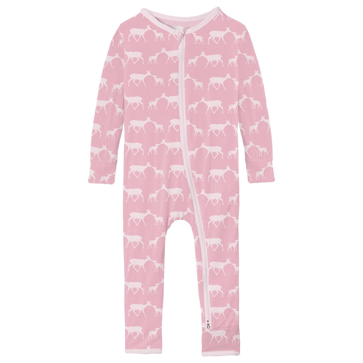 Print Coverall with 2 Way Zipper in Cake Pop Doe & Fawn (319365)
