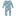 Print Coverall with 2 Way Zipper in Seaside Blue On the Way (318987)