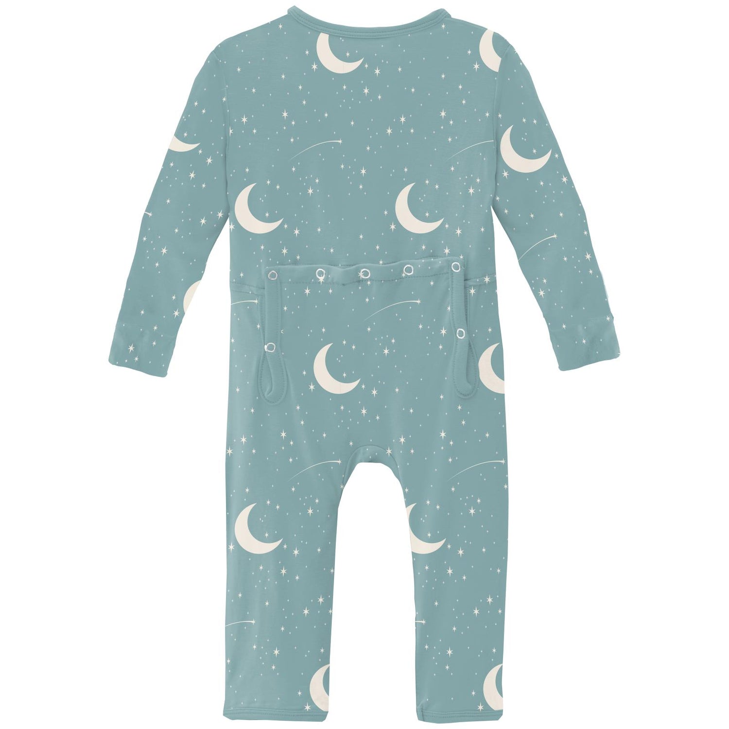 Print Coverall with Snaps in Jade Starry Sky & Moon (319057)
