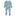 Print Coverall with 2 Way Zipper in Seaside Blue On the Way (319184)