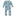 Print Coverall with 2 Way Zipper in Seaside Blue On the Way (319394)