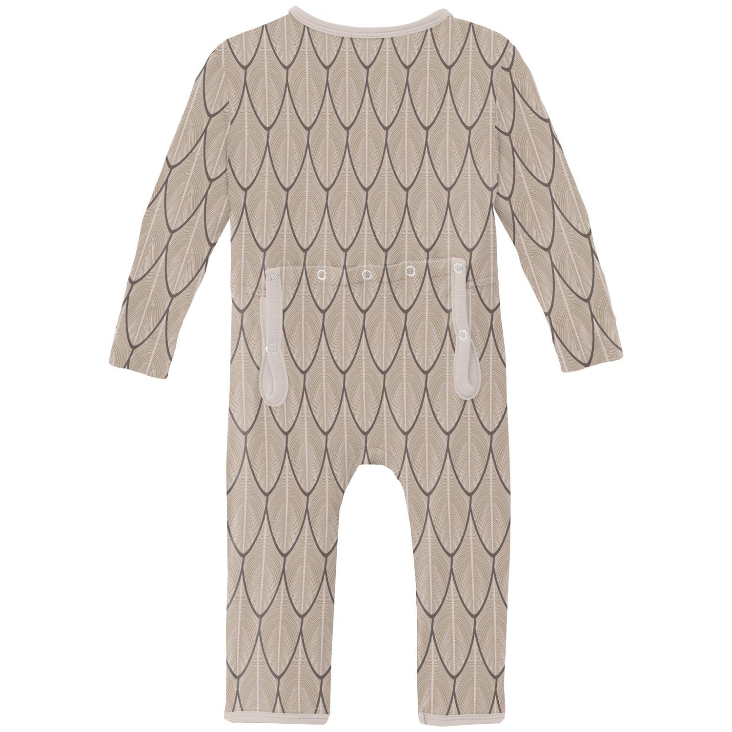Print Coverall with 2 Way Zipper in Owl Feathers (319470)