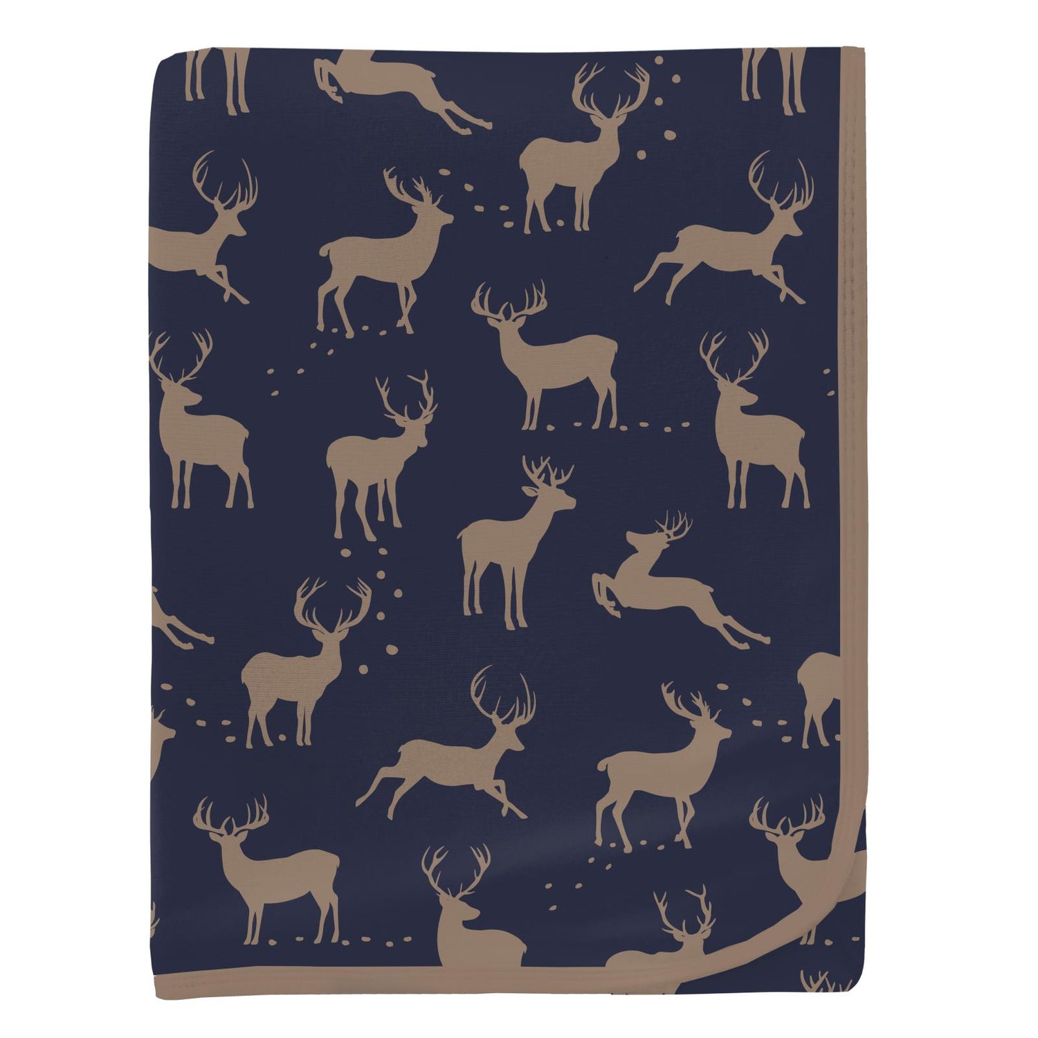 Print Swaddling Blanket in Peacoat Elk (346425)
