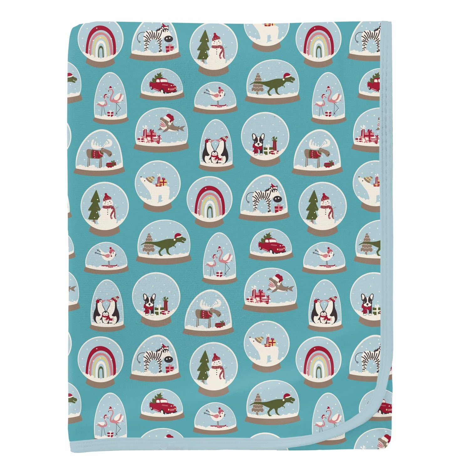 Print Swaddling Blanket in Glacier Snow Globes (346669)