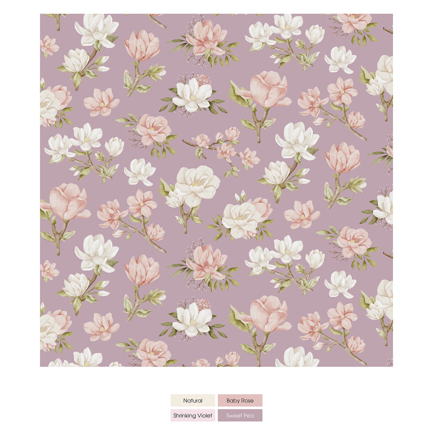 Print Fluffle Throw Blanket with Embroidery in Sweet Pea Spring Floral (378404)