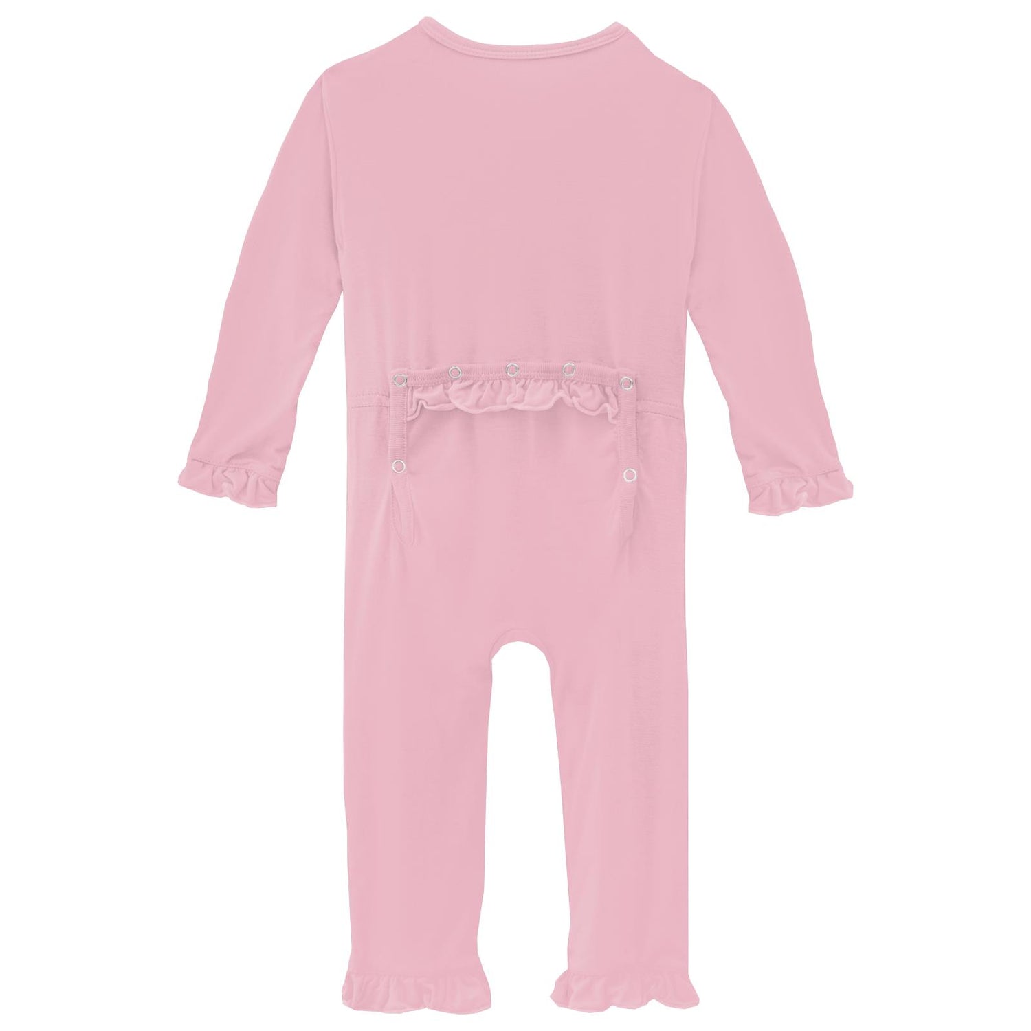 Classic Ruffle Coverall with 2 Way Zipper in Cake Pop
