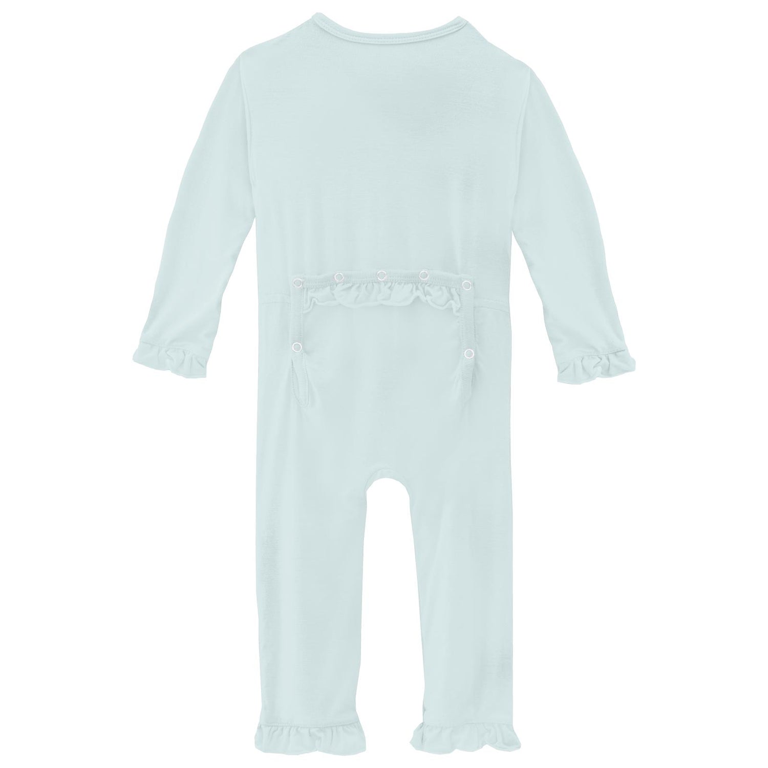 Classic Ruffle Coverall with Snaps in Fresh Air