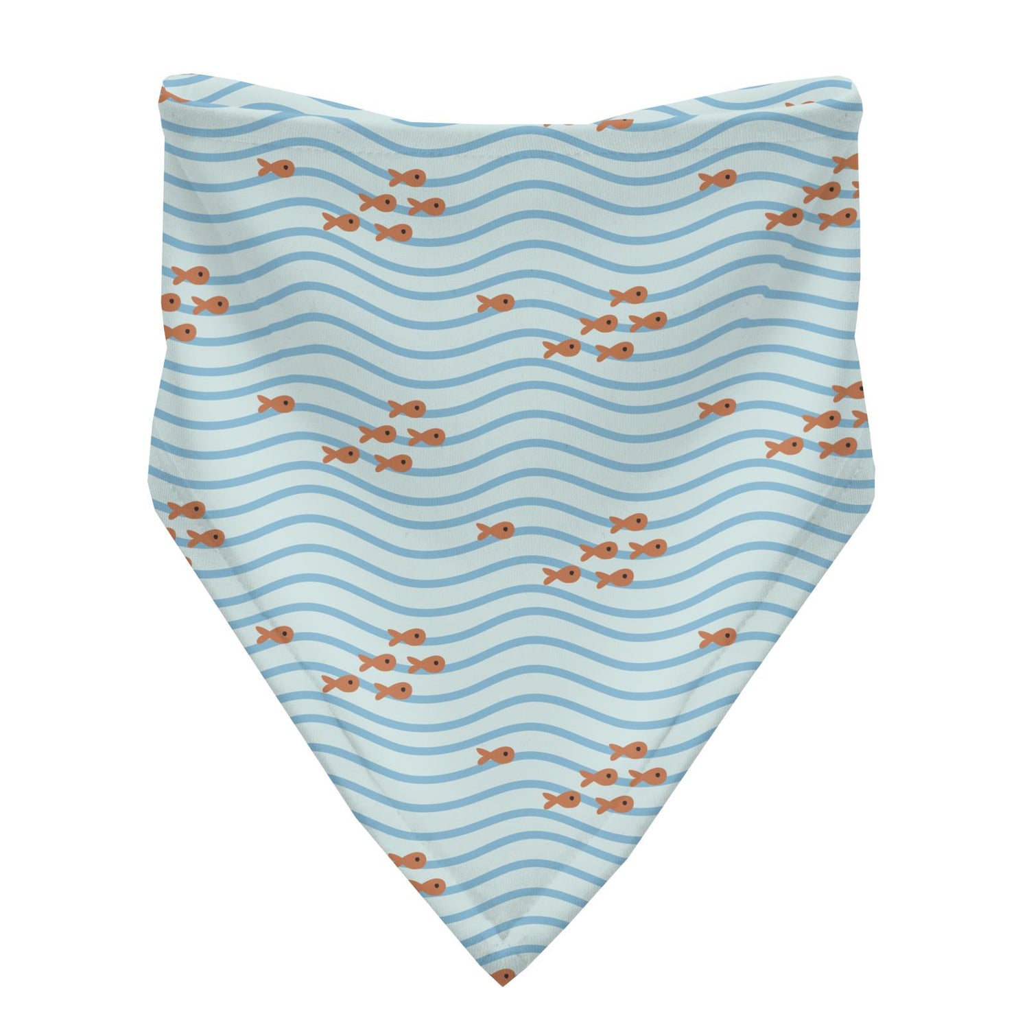 Print Bandana Bib in Fresh Air Little Fishy (327645)