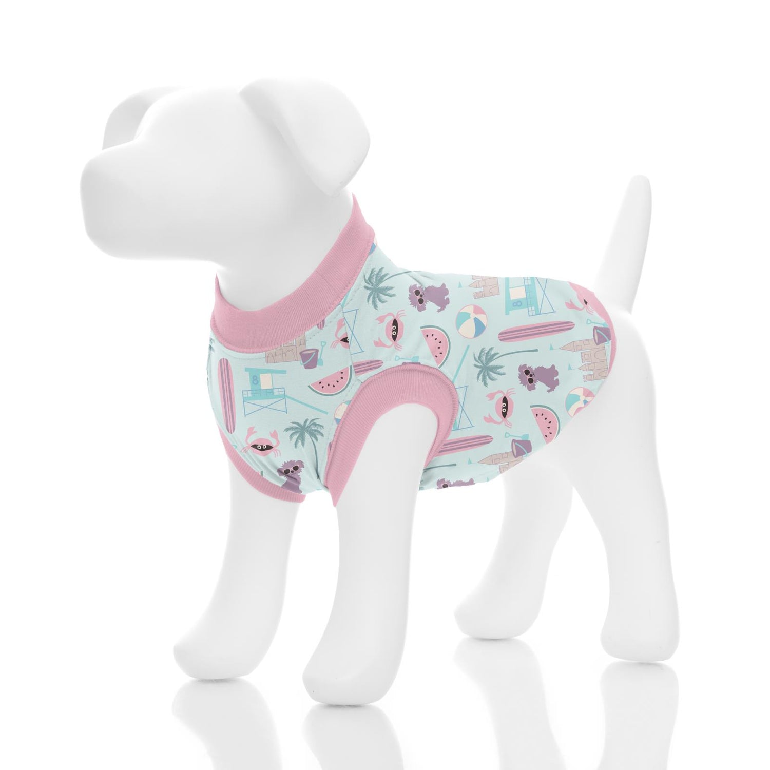 Print Sleeveless Dog Jammies in Fresh Air Beach Day (327735)