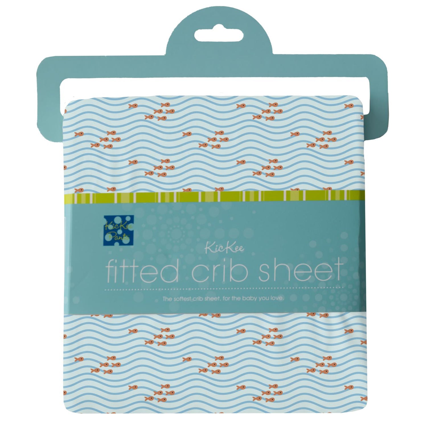 Print Grow with me Crib to Twin Fitted Sheet in Fresh Air Little Fishy (327742)