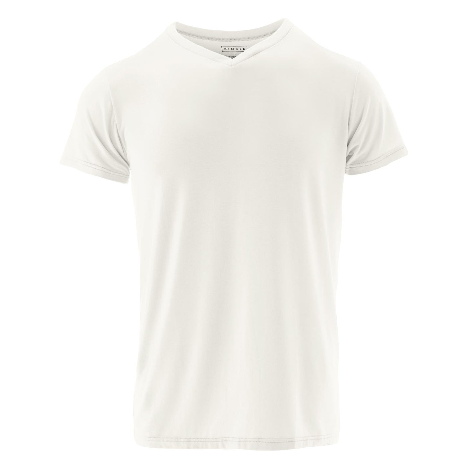 Men's Short Sleeve V-Neck Tee in Natural (327844)