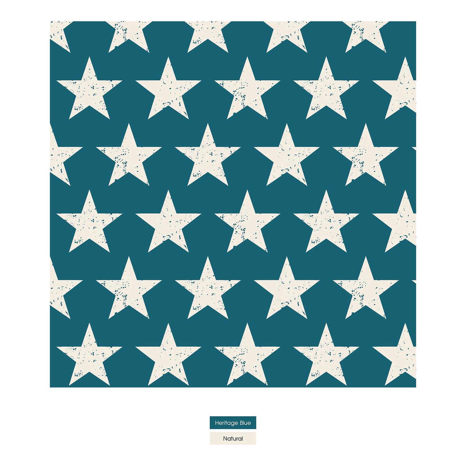 Women's Print Short Sleeve Relaxed Tee in Vintage Stars
