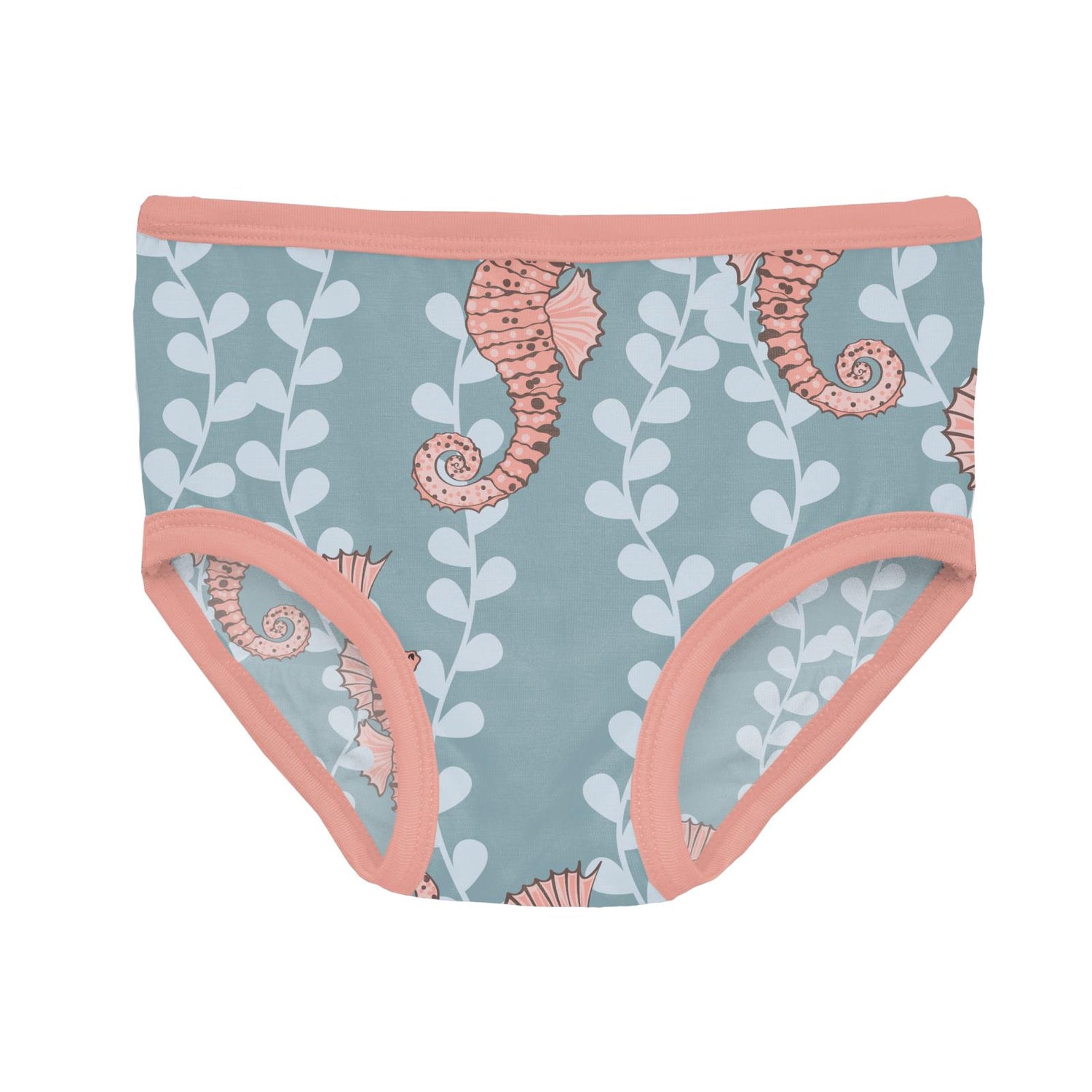 Print Girl's Underwear in Stormy Sea Seahorses (305089)