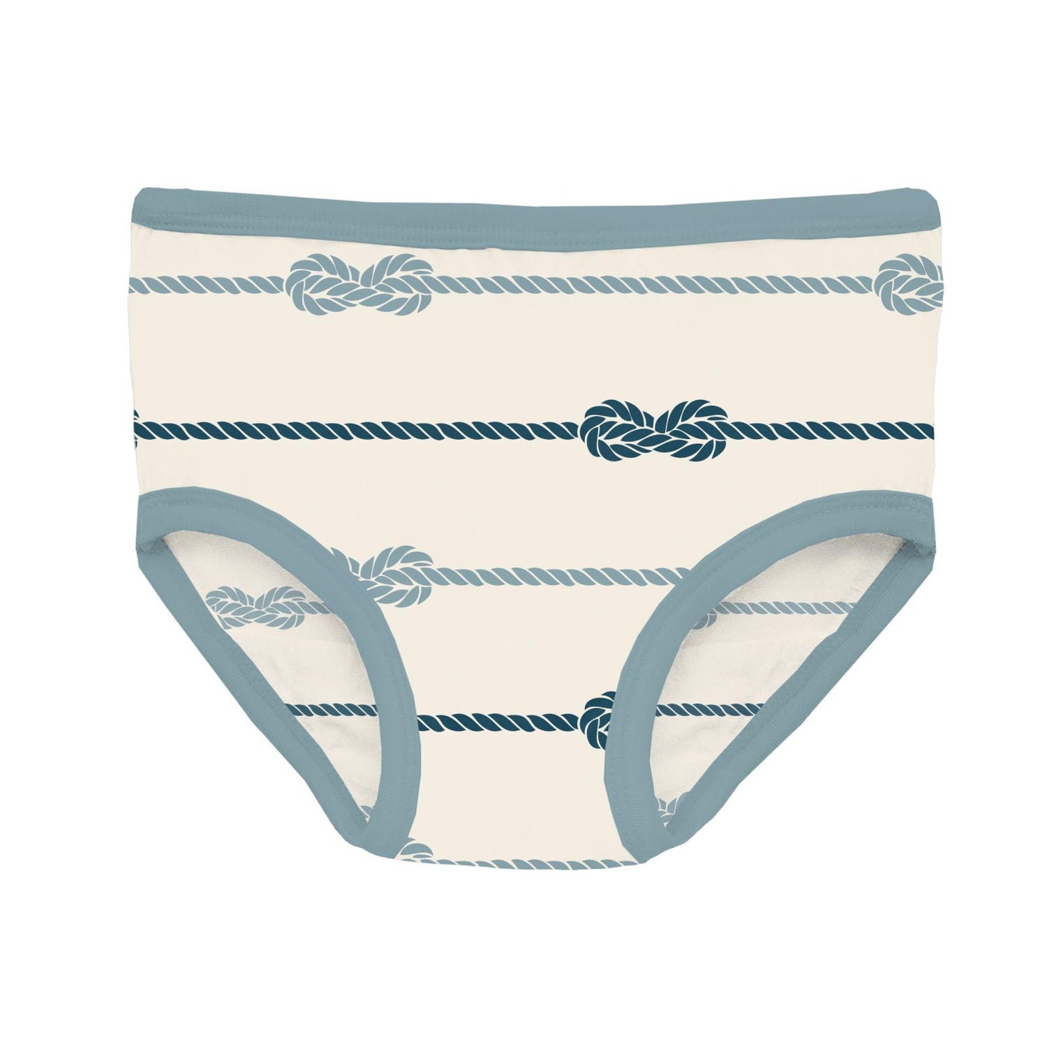Print Girl's Underwear in Natural Boat Rope