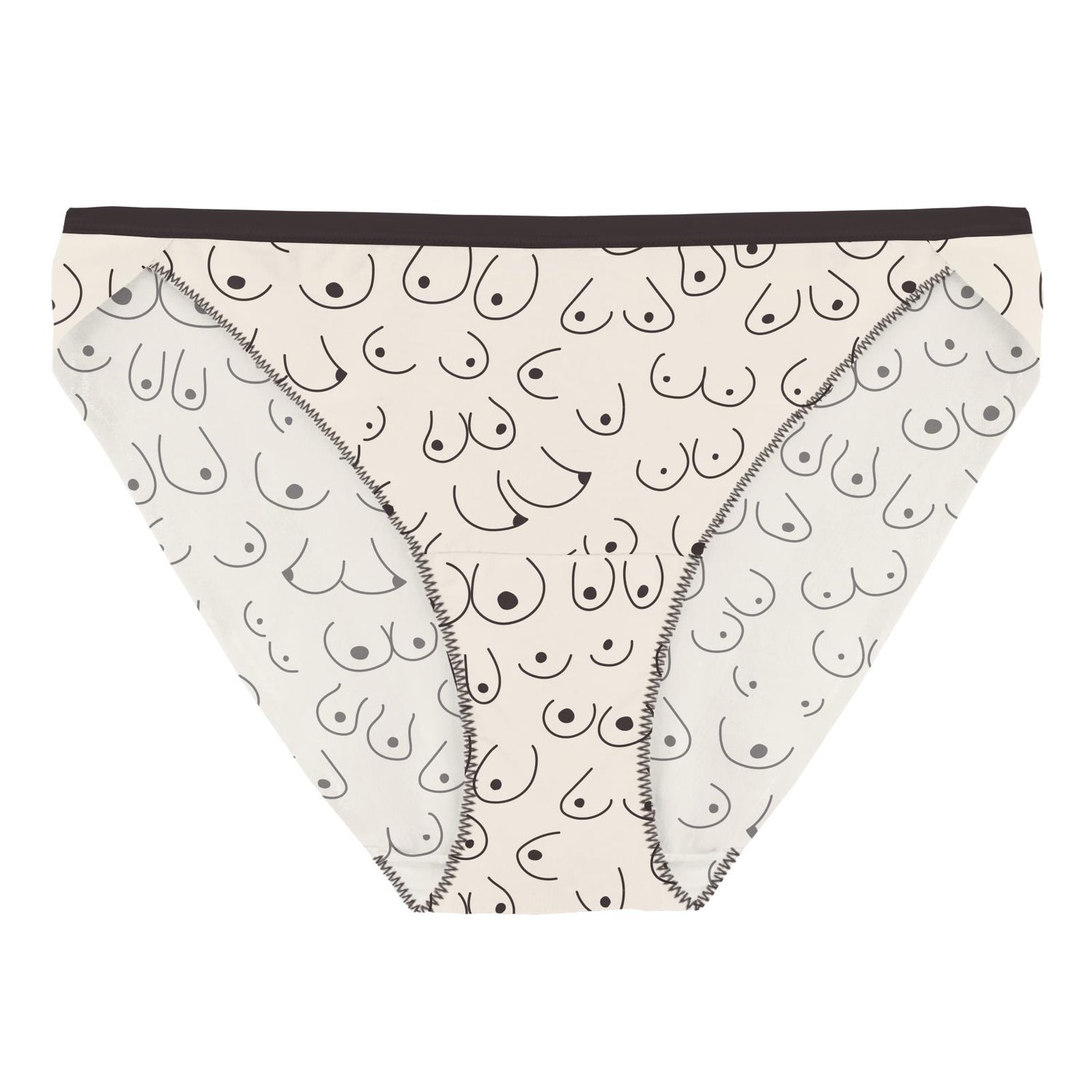 Women's Print Bikini Brief in Breast Cancer Awareness