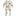 Print Coverall with 2 Way Zipper in Natural Books & Pets (311220)