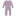 Print Coverall with 2 Way Zipper in Lavender Chickens (311245)