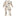 Print Coverall with 2 Way Zipper in Natural Books & Pets (311334)