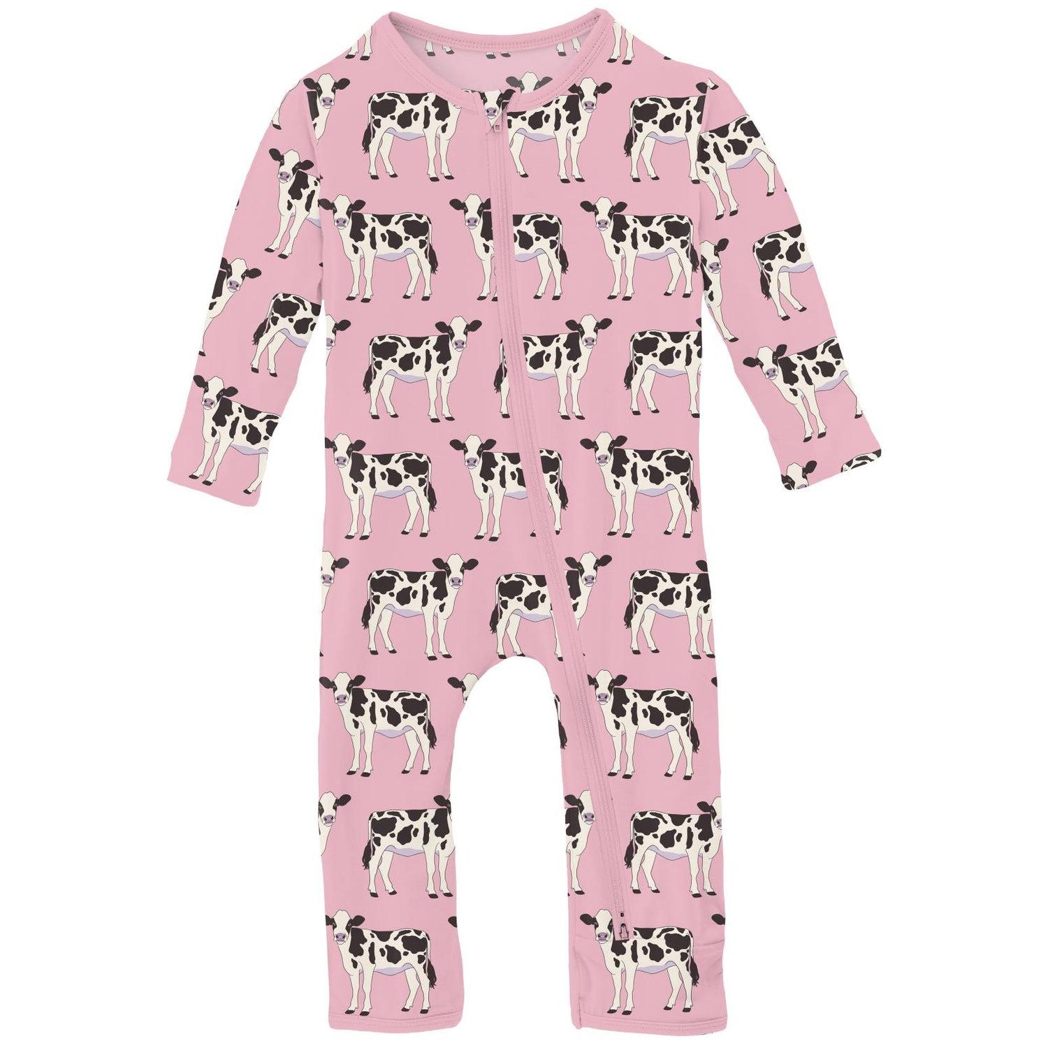 Print Coverall with 2 Way Zipper in Cake Pop Cows (311359)