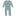 Print Coverall with 2 Way Zipper in Jade Cows (311387)