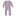 Print Coverall with 2 Way Zipper in Lavender Chickens (311427)
