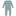 Print Coverall with 2 Way Zipper in Jade Cows (311530)