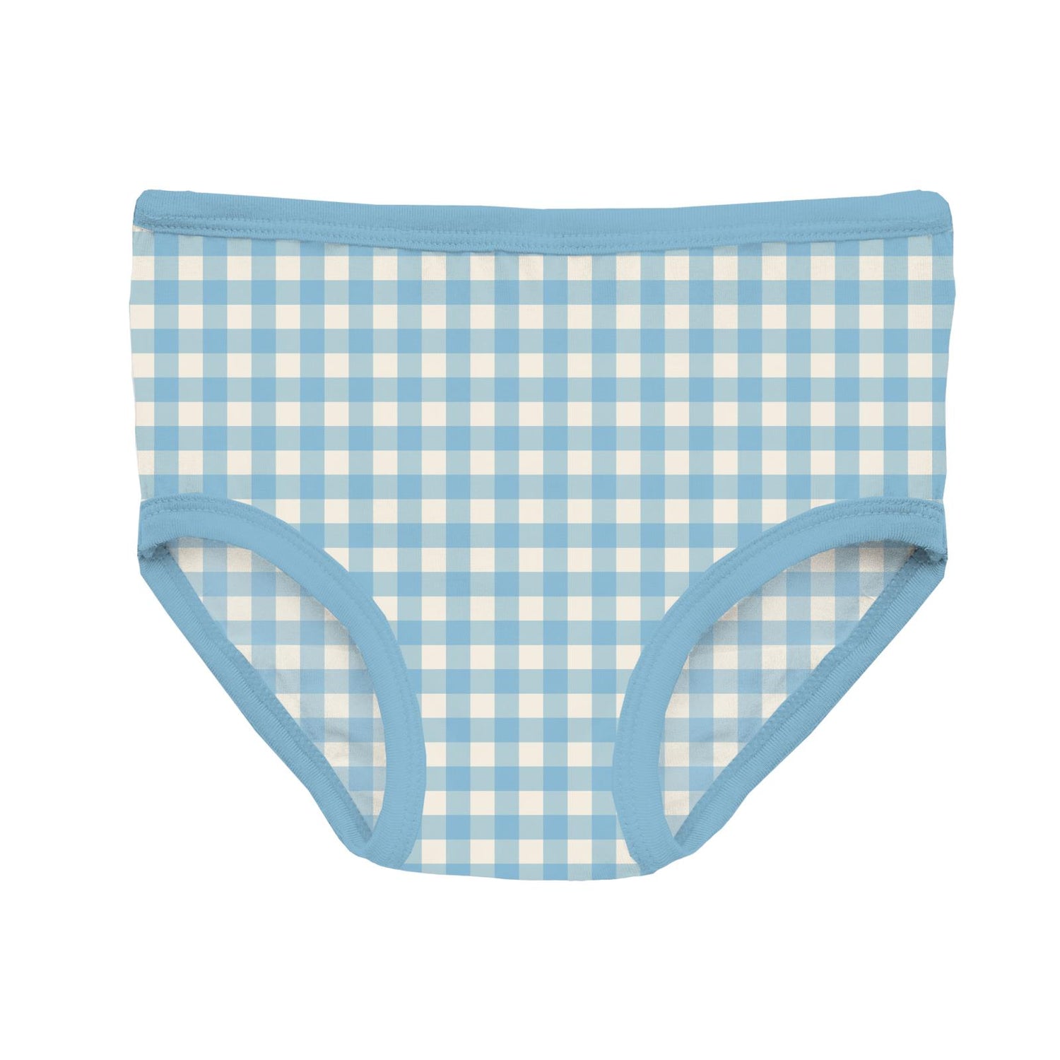 Print Girl's Underwear in Seaside Blue Gingham (312161)