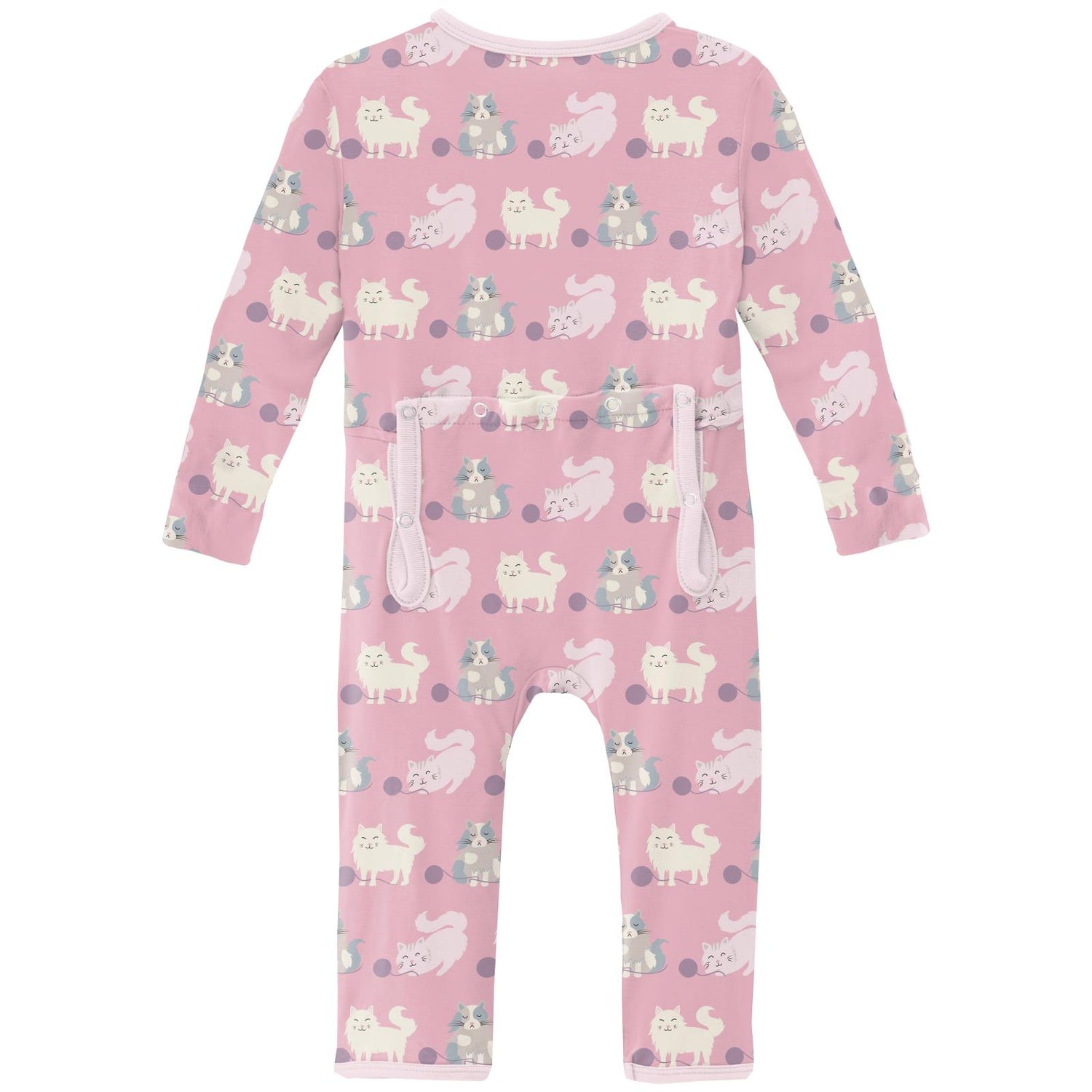 Print Coverall with 2 Way Zipper in Cake Pop Cats and Yarn (311094)
