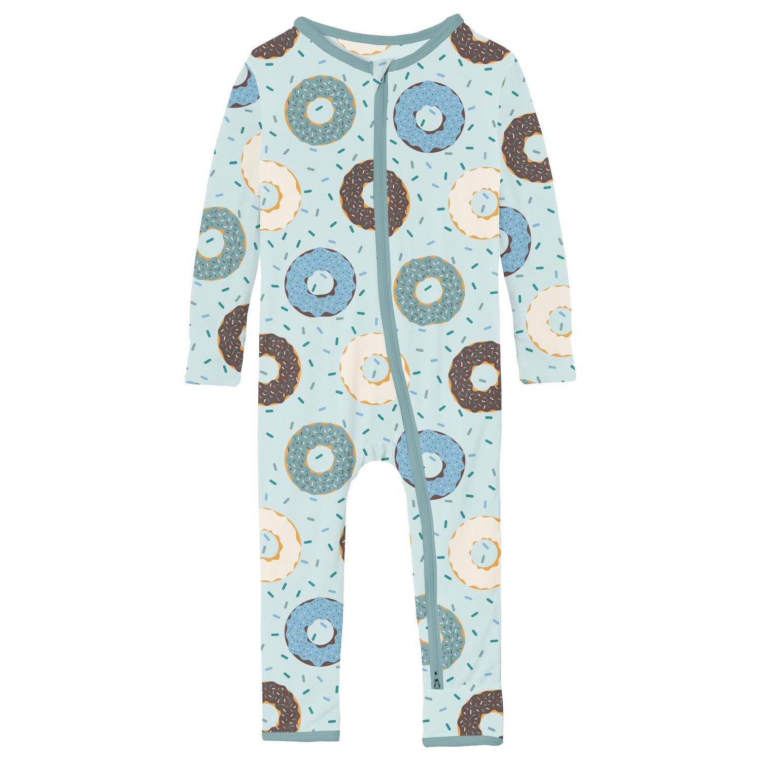 Print Coverall with 2 Way Zipper in Fresh Air Donuts and Sprinkles (311156)