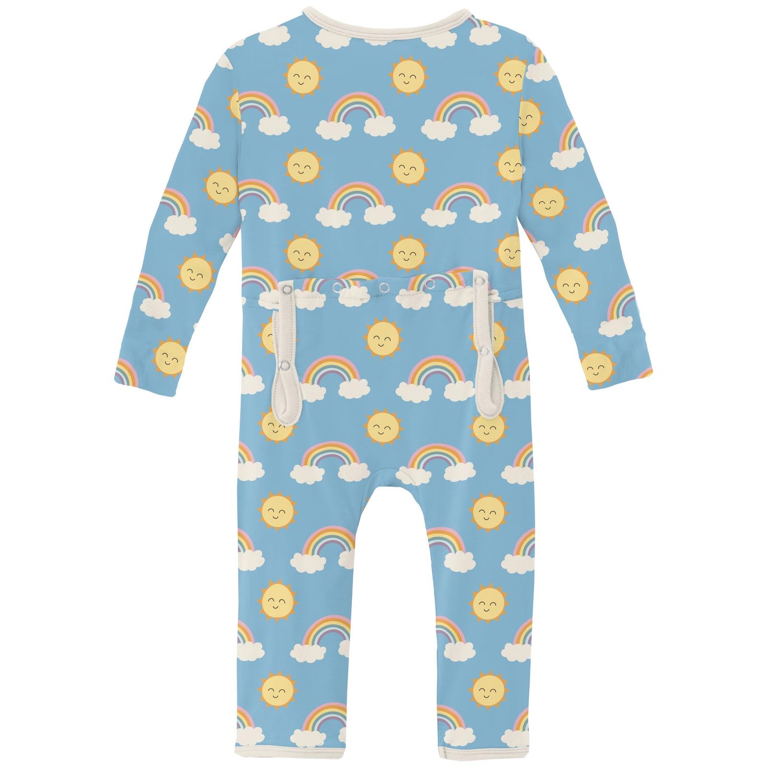 Print Coverall with 2 Way Zipper in Sunshine and Rainbows (311410)