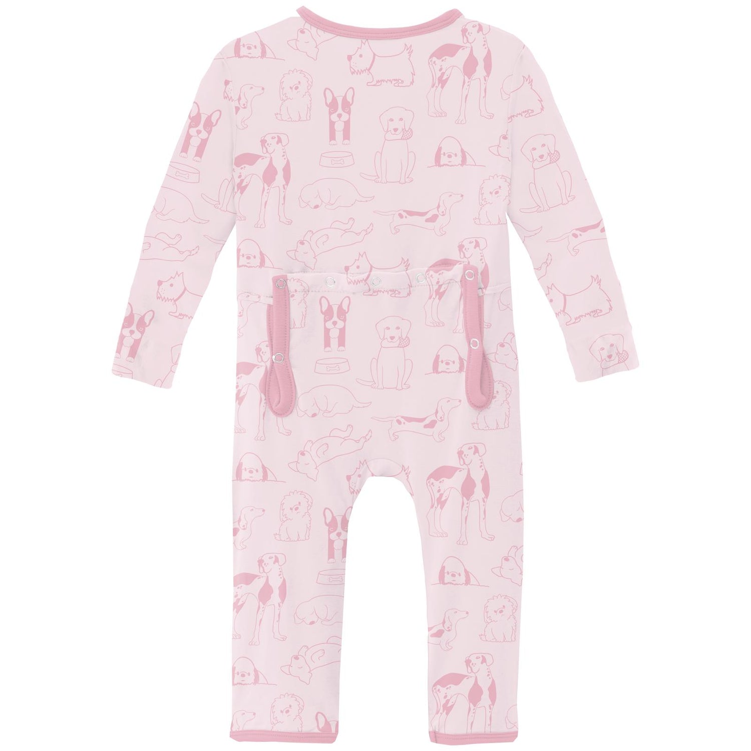 Print Coverall with 2 Way Zipper in Shrinking Violet Dogs (311460)